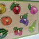 Дерев’яні вкладиші Viga Toys Фрукти Яскраві пазли-фігурки для дітей (50020) - зображення 6
