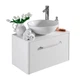 Тумба Fancy Marble Fiji 70 зі стільницею і умивальником Mona 420 Білий - зображення 1
