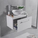 Тумба Fancy Marble Fiji 70 зі стільницею і умивальником Mona 420 Білий - зображення 2