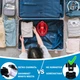 Полнолицевая панорамная L/XL Снорклинг Маска для плаванья FreeB на все лицо для купания ныряния - Плавательные Очки мономаска на все лицо с трубкой и клапаном с креплением для экшн камеры детские и взрослые Red - изображение 7
