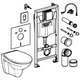 Инсталляция GROHE SOLIDO 5 в 1 39418000 с панелью Arena Cosmopolitan 38844000 хром + унитаз GROHE Bau Ceramic 39427000 + сиденье 39493000 Soft Close - изображение 14