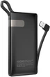 Портативна батарея AWEI P43K Power Bank QC3.0 10000mAh Li-Polimer Black - зображення 3
