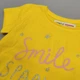 Футболка для девочек с коротким рукавом Minoti 13116 Smile Sparkle Shine 80р. Желтый - изображение 2