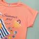 Футболка/туніка для дівчинки з коротким рукавом Smil 110573 Summer Girl 104р. Кораловий - зображення 3