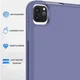 Силиконовый чехол обложка + Pencil Holder BBM1 для iPad Pro 11’’ 2021/2022 Серо-фиолетовый - изображение 9