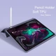 Силиконовый чехол обложка + Pencil Holder BBM1 для iPad Pro 11’’ 2021/2022 Серо-фиолетовый - изображение 10