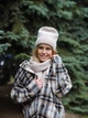 Комплект женский (шапка и шарф) SVTR 933 One size светлая пудра (SVTR 933) - изображение 7