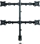 Настільне кріплення для чотирьох моніторів ITech Black (MBS-22F) - зображення 3