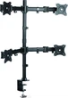 Настільне кріплення для чотирьох моніторів ITech Black (MBS-22F) - зображення 4