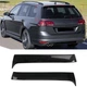 Бокові дефлектори/вітровики/спойлери на VW Golf 7 MK7 R 2014-2017 C-Design (карбон/чорний глянець) - изображение 1