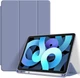 Силиконовый чехол обложка + Pencil Holder BBM1 для iPad Air 4 2020/Air 5 2022 10,9"/Air 11" 2024(M2)/2025(M3)/2026(M4) Серо-фиолетовый - изображение 1