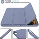Силиконовый чехол обложка + Pencil Holder BBM1 для iPad Air 4 2020/Air 5 2022 10,9"/Air 11" 2024(M2)/2025(M3)/2026(M4) Серо-фиолетовый - изображение 6