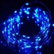 Светодиодная гирлянда нить Роса 10 м 100 LED на батарейках синий цвет гирлянда проволока гибкая гирлянда - изображение 3