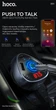 ФМ модулятор Hoco E51 with Bluetooth FM Road treasure |2USB/1Type-C, 18W/3A, QC/PD|. Black - изображение 4