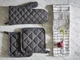 Рушник кухонний IKEA (ІКЕА) RINNIG 45x60 см Білий/Темно-сірий з малюнком 4 шт 204.763.46 - зображення 2