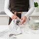 Рушник кухонний IKEA (ІКЕА) RINNIG 45x60 см Білий/Темно-сірий з малюнком 4 шт 204.763.46 - зображення 4