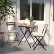 Садовий стіл IKEA (ІКЕА) Tarno складаний чорний/світло-коричневий 700.954.29 - зображення 4