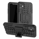 Чехол Armored для Apple Iphone 11 противоударный бампер с подставкой черный - изображение 1
