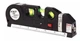 Лазерный уровень Laser LEVELPRO3 ART-7124 со встроенной рулеткой 250 см 2 луча на батарейках Черный - изображение 2