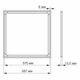 LED панель ART VIDEX 40W 4100K (VL-PA404W) - зображення 3