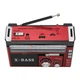Портативный аккумуляторный радиоприёмник FM, USB, MicroSD Golon RX-381 Красный - изображение 5