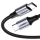 Дата кабель Type-C - Type-C 1.0m US261 3A Alum. Braid Gray\Black Ugreen (50150) - изображение 1