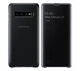 Оригинальный защитный Чехол-книжка Samsung Clear View Cover (S-view Flip) EF-ZG973CBEGRU для Samsung Galaxy S10 Черный - изображение 1