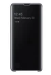 Оригинальный защитный Чехол-книжка Samsung Clear View Cover (S-view Flip) EF-ZG973CBEGRU для Samsung Galaxy S10 Черный - изображение 4