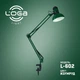 Лампа настольная со струбциной LOGA light L-602 (Изумруд) Е27 - изображение 1