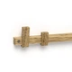Вешалка настенная деревянная на 3 крючка Pab.objects Fence x3 Дуб 31см (pab0013) - изображение 4