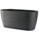 Горщик для квітів FormPlastic Sahara mini oval 2,7 л антрацитовий Form-Plastic - зображення 1