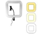 Квадратна LED лампа 28 см з тримачем для смартфона + штатив 210 см UKC D35 - зображення 5