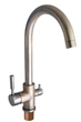 Смеситель кухонный Globus Lux lazer GLLR-0333 Bronze Бронзовый комбинированный (14072) - изображение 1