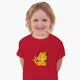 Детская футболка Гарфилд (Garfield) (25186-1945) 134-140 см Хлопок Красный - изображение 4