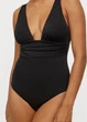 Купальник слитный с моделирующим эффектом для женщины H&M 0811777 34,XS Черный - изображение 7