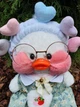 Мягкая игрушка уточка "Cafe-mimi duck" с повязкой сердечки, 30см. - изображение 2