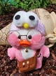 Мягкая игрушка уточка "Cafe-mimi duck в розовой вязаной кофточке 30 см. - изображение 2
