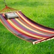 Гамак подвесной с каркасом 190х100 Планка 100см Hammock Темно-красный - изображение 6
