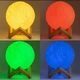 Настольный ночник светильник UKC Magic 3D Moon сенсорный ночник 5 цветов (3153-5) - изображение 4
