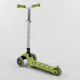 Самокат трехколесный Best Scooter складной алюминиевый руль, 4 колеса PU со светом Light green (102320) - изображение 4