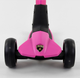 Самокат Lamborghini триколісний складне алюмінієве кермо, колеса PU зі світлом Pink/Black (101284) - зображення 4