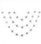 Паперова гірлянда "silver Star", довжина - 3 м, (24 шт) - зображення 3