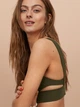 Верхняя часть купальника женская H&M 0689005-009 42 Зеленая (CA2000001841075) - изображение 3
