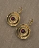 Серьги орбиты с красным Сваровски DANON Е6028GF7 - изображение 1