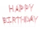 Свечи для торта "Happy Birthday pink" набор - 13шт., высота - 3 см., цвет - розовое золото - изображение 2
