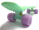 Скейтборд Пенни борд Penny Board 22" Pastel Series Mint Мятный Светящиеся колеса - изображение 5