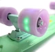 Скейтборд Пенни борд Penny Board 22" Pastel Series Mint Мятный Светящиеся колеса - изображение 2