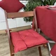 Подушка на стул Прованс с завязками 40х40 см Бордо (4823093430044) - изображение 1