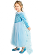 Платье Эльзы с длинными велюровыми рукавами 8 лет (128 см) 3226-light blue голубой цвет - изображение 3