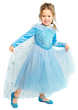 Платье Эльзы с длинными велюровыми рукавами 8 лет (128 см) 3226-light blue голубой цвет - изображение 4